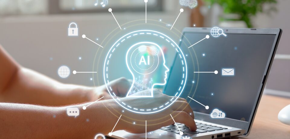 Using the intelligence of a laptop to interact with artificial intelligence. Automation technology.